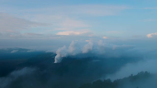 火山冒烟/冰岛视频素材