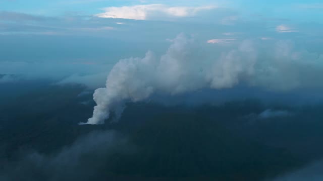 火山冒烟/冰岛视频素材