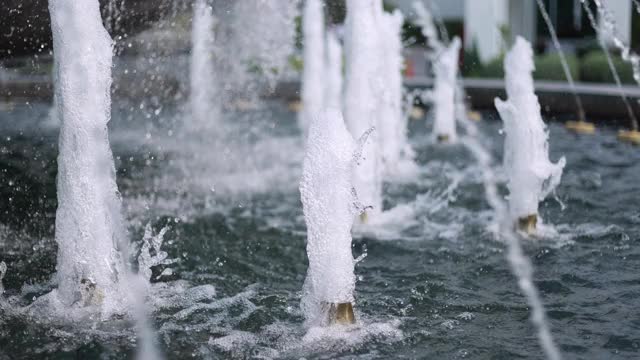 流水喷泉视频素材