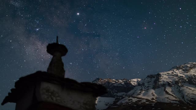 Chharka Bhot -星空/尼泊尔视频素材