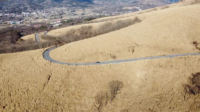 富士山天际线鸟瞰图视频素材