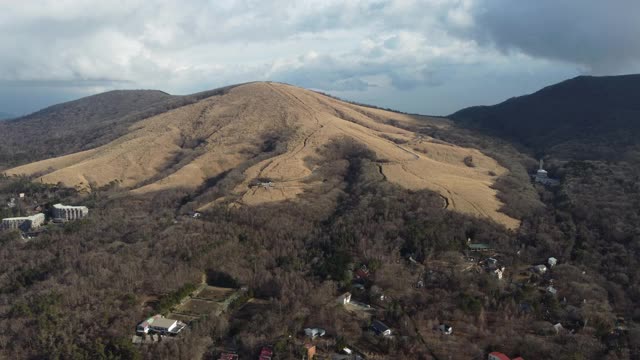 富士山天际线鸟瞰图视频素材