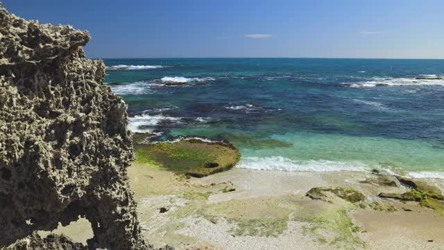 企鹅岛海滩，珀斯附近。西澳大利亚旅游风光视频素材