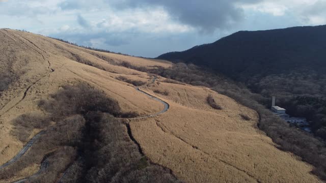 富士山天际线鸟瞰图视频素材