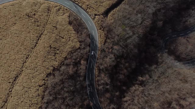 富士山天际线鸟瞰图视频素材