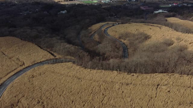 富士山天际线鸟瞰图视频素材