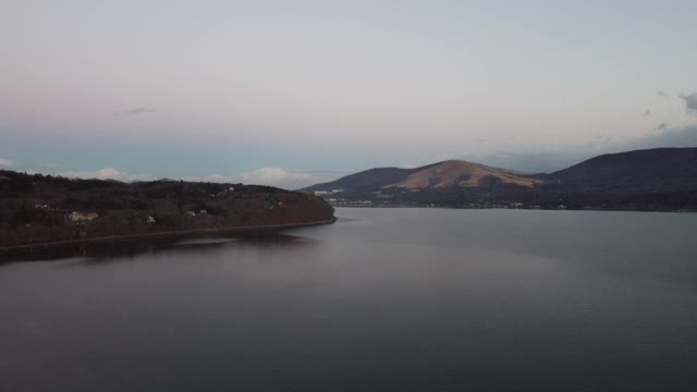 富士山天际线鸟瞰图视频素材