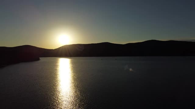 富士山天际线鸟瞰图视频素材