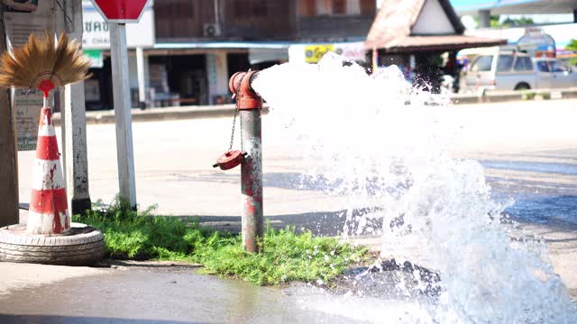 漏水的管道视频素材