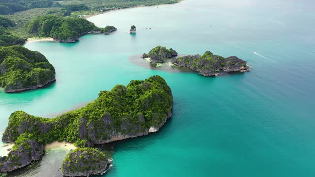 Caramoan群岛,菲律宾。夏季和旅游度假概念视频素材