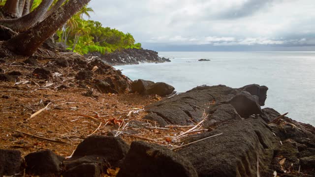 夏威夷海岸时光流逝视频素材