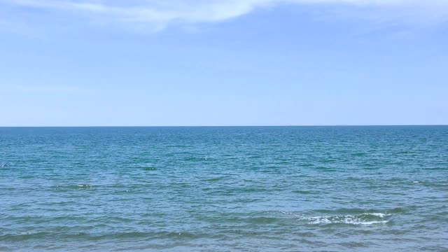 日本海，天气好时泛起涟漪视频素材