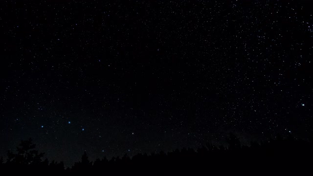 夜空中彗星形状的星迹视频素材