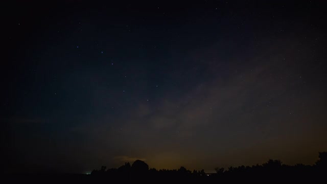 夜空中彗星形状的星迹视频素材