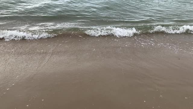 暴风雨来临前海面平静视频素材