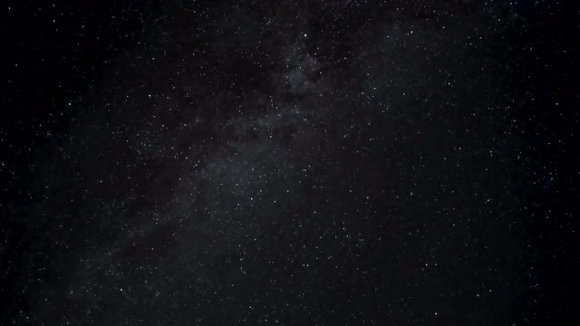 银河银河的运动和流星在夏夜星空，宇宙视频素材