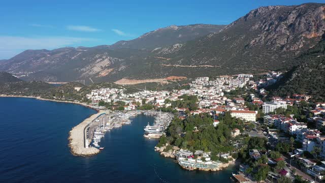 土耳其海岸线鸟瞰图视频素材