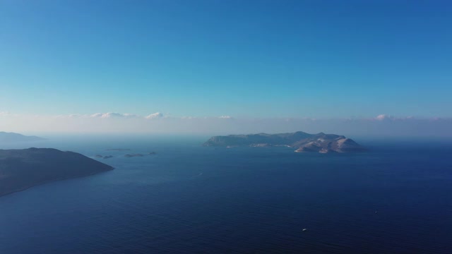 土耳其海岸线鸟瞰图视频素材