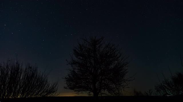 夜空中彗星形状的星迹视频素材