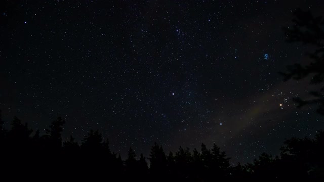 夜空中彗星形状的星迹视频素材