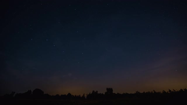 夜空中彗星形状的星迹视频素材