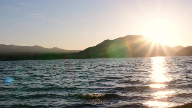 富士山和日本的湖视频素材