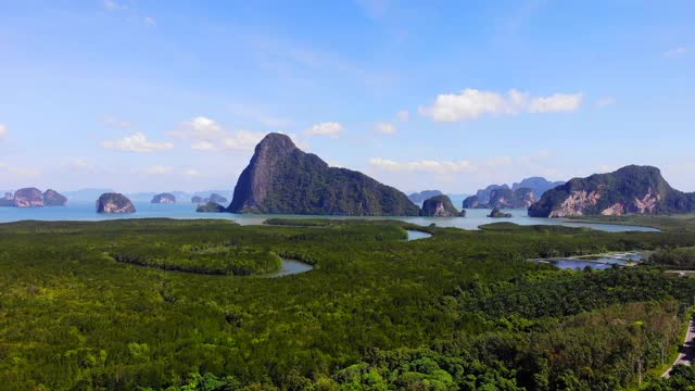 东南亚的山景鸟瞰图。东南亚的山景鸟瞰图。视频素材