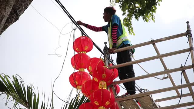 春节准备工作视频素材