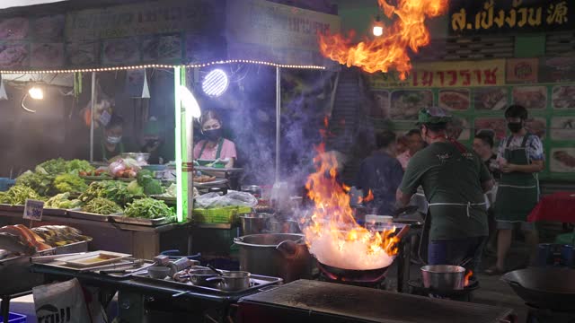 街头食品,泰国视频素材