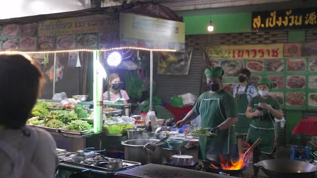 街头食品,泰国视频素材