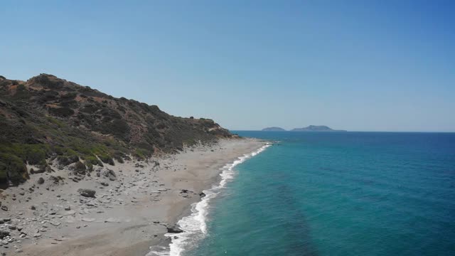 海上空海滩视频素材