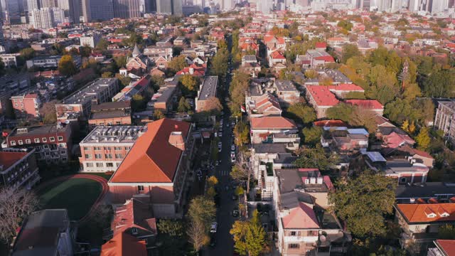 天津住宅鸟瞰图视频素材