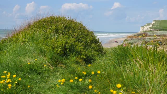 法国北部海岸的美丽风景视频素材