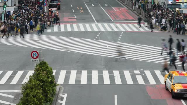 日本东京涩谷渡口视频素材