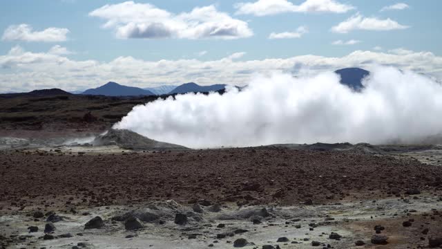 冰岛Hverir Myvatn地热区视频素材