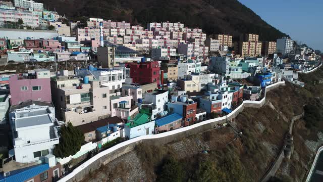 hunnyeoul文化村/ Yeongdo-gu，釜山，韩国视频素材