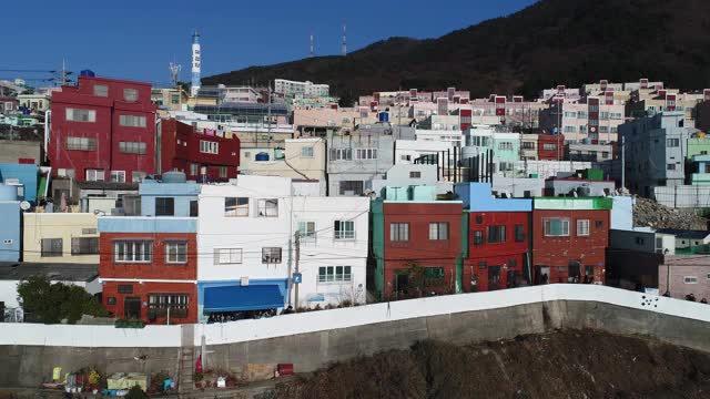 hunnyeoul文化村/ Yeongdo-gu，釜山，韩国视频素材