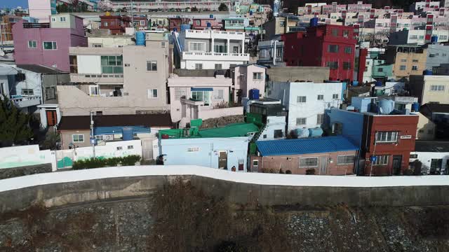 hunnyeoul文化村/ Yeongdo-gu，釜山，韩国视频素材