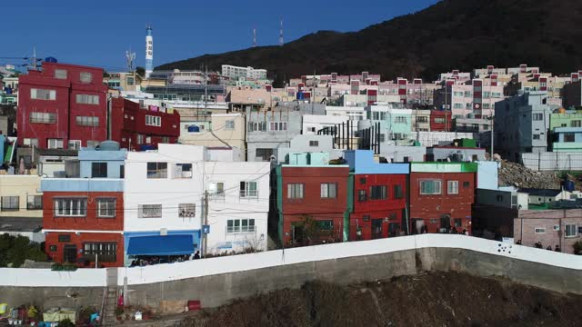 hunnyeoul文化村/ Yeongdo-gu，釜山，韩国视频素材