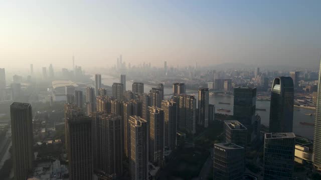 广州城市建筑景观鸟瞰图视频素材