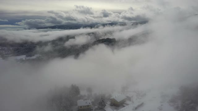 冬季的亚平宁，意大利的托斯卡纳视频素材