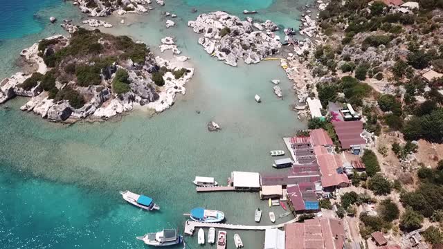 Kalekoy, Kalekoy, Kekova, Antalya的片段视频素材