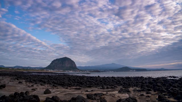 三班山/西浦浦，济州岛，韩国视频素材