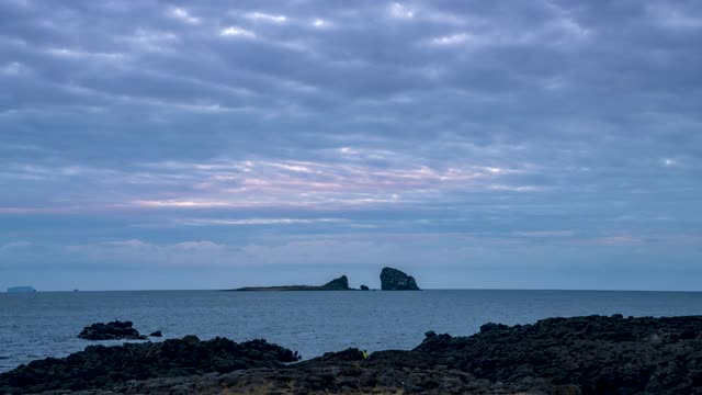 韩国济州岛hongjeseom岛/ Seogwipo-si视频素材