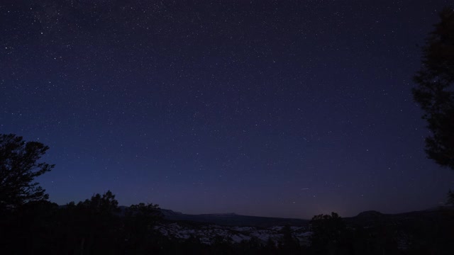 北极星北极星山时光流逝视频素材