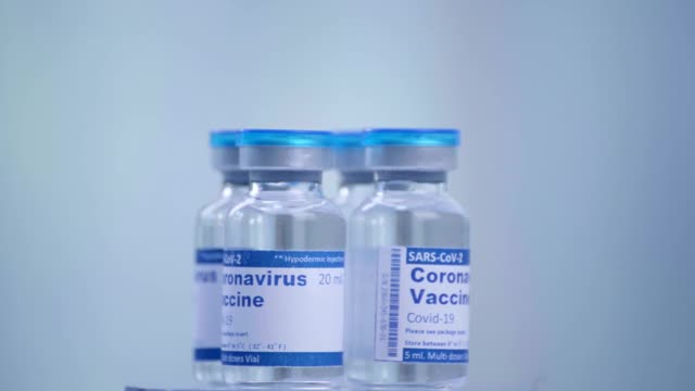 Covid-19冠状病毒(SARS-CoV-2)疫苗视频素材