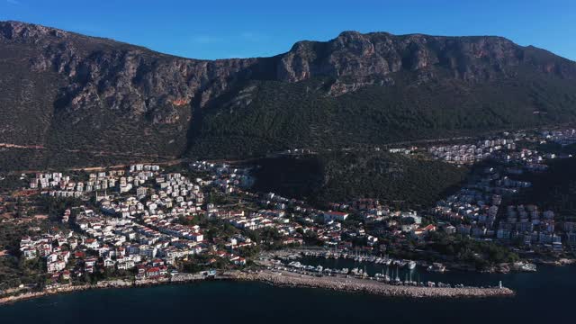 土耳其海岸线鸟瞰图视频素材