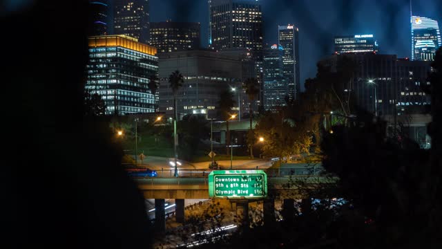 DTLA 移动延时视频素材