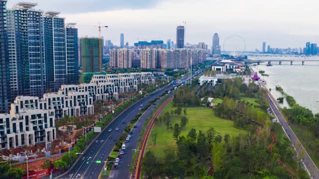 城市高速公路延时摄影视频素材