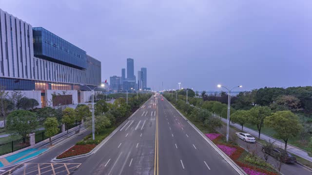 城市高速公路延时摄影视频素材